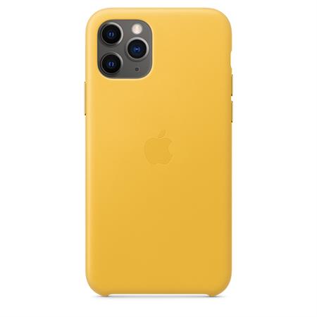 Apple iPhone 11 Pro Max Leather Case - Meyer Lemon