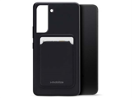 Mobilize Rubber Gelly Card Case Samsung Galaxy S22 5G Matt Black