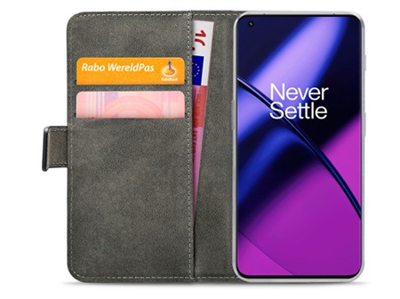 Mobilize Classic Gelly Wallet Book Case OnePlus 11 - Black