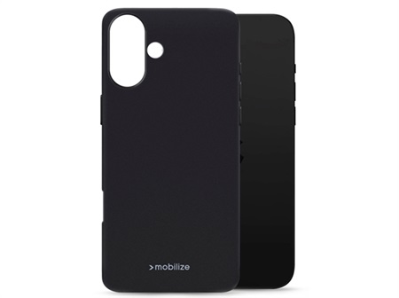 Mobilize Rubber Gelly Case Apple iPhone 16 Matt Black