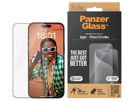 PANZERGLASS™ IPHONE 15 PRO MAX | ULTRA-WIDE FIT M. EASYALIGNER