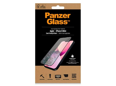 Panzerglass til Apple iPhone 13 Mini Case Friendly SORT