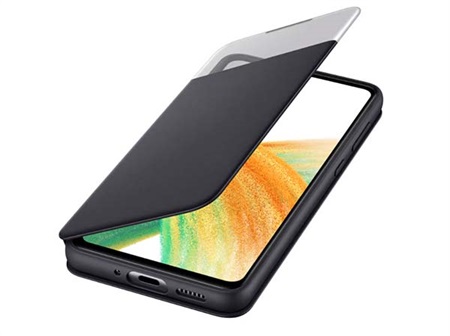 Samsung A33 S-View Wallet Cover - Black