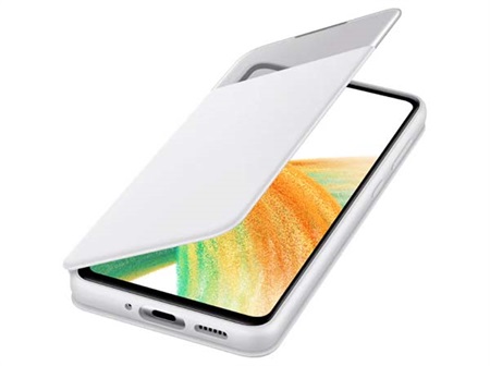 Samsung A33 S-View Wallet Cover - White