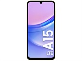 Samsung A15 i gul set forfra